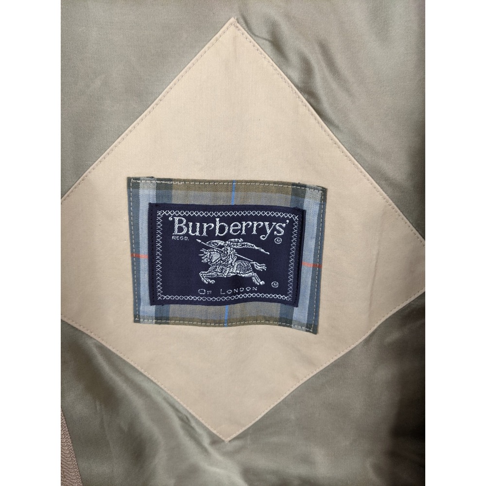Burberrys of London Vintage Mens 100% Wool Zip In Vest Liner only Tan Khaki 54 - Picture 8 of 8
